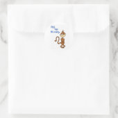 Pee Pee Monkey Runder Aufkleber (Tasche)