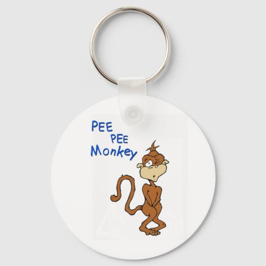 Pee Pee Monkey Schlüsselanhänger (Vorderseite)