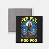 Pee Pee Poo Poo Cursed Gen Z Meme Funny Skeleton W Magnet (Vorderseite/Rückseite)