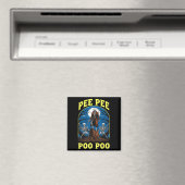 Pee Pee Poo Poo Cursed Gen Z Meme Funny Skeleton W Magnet (In Situ (Geschirrspüler))