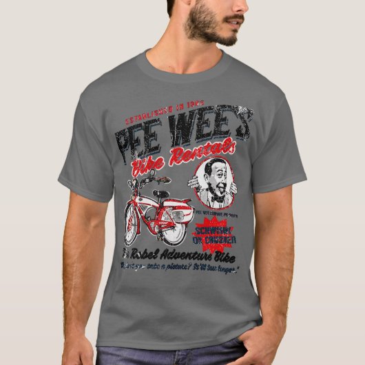 Pee Wee Herman Bike Rentals T-Shirt (Vorderseite)