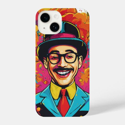 Pee Wee Herman iPhone 14 Slim Fit Case" iPhone Hülle (Rückseite)