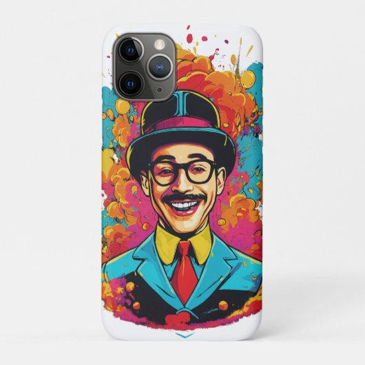 Pee Wee Herman Laghing iPhone 11 Pro Barely Dort Case-Mate iPhone Hülle (Rückseite)