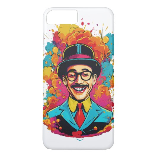 Pee Wee Herman Laughing iPhone 8 Plus/7 Plus Barel Case-Mate iPhone Hülle (Rückseite)
