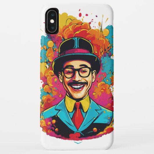 Pee Wee Herman Laughing iPhone XS Max Case" Case-Mate iPhone Hülle (Rückseite)