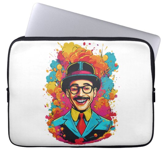 Pee Wee Herman Neoprene Laptop Sleeve (Vorderseite)