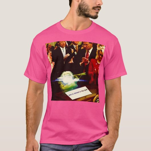 Pee wird in den Ballen aufbewahrt T-Shirt (Vorderseite)