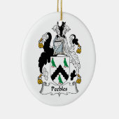 Peebles Familienwappen Keramikornament (Rechts)