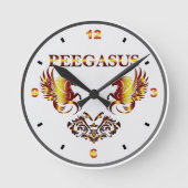 PEEGASUS of Clock Runde Wanduhr (Vorderseite)