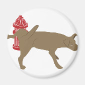 Peeing Dog Magnet (Vorne)