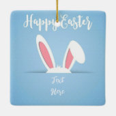 Peek-a-Boo Bunny Easter Ornament (Rückseite)