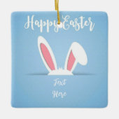 Peek-a-Boo Bunny Easter Ornament (Vorderseite)