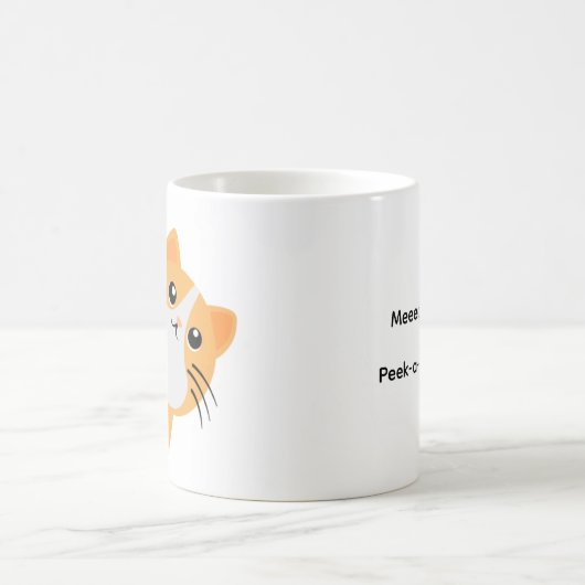 Peek-a-boo - Ginger Cat Kaffeetasse (Mittel)