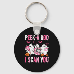 Peek A Boo ich scanne dich gruseliger Sonographer Schlüsselanhänger