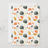 Peek A-Boo Little Ghost Halloween Baby Shower Einladung (Rückseite)