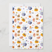 Peek A-Boo Little Ghost Halloween Baby Shower Einladung (Rückseite)