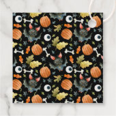 Peek A-Boo Little Ghost Halloween Baby Shower Geschenkanhänger (Rückseite)