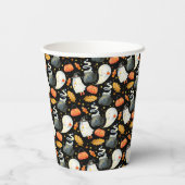 Peek A-Boo Little Ghost Halloween Baby Shower Pappbecher (Rückseite)