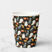 Peek A-Boo Little Ghost Halloween Baby Shower Pappbecher (Vorderseite)