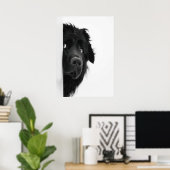 Peek-a-Boo Pup – Funny Dog Photography Print” Poster (Heimbüro)