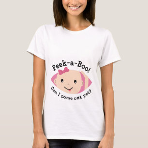 Peek-A-Boo Schwangerschafts-T-Shirt T-Shirt