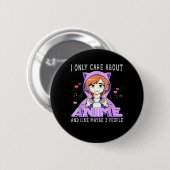 Peekabo Anime Manga Button (Vorne & Hinten)
