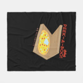 Peekabo Basic & Funny Design Fleecedecke (Vorderseite (Horizontal))