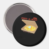 Peekabo Basic & Funny Design Magnet (Vorderseite/Rückseite)
