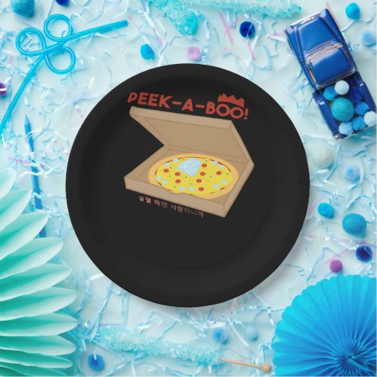 Peekabo Basic & Funny Design Pappteller (Party)