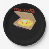 Peekabo Basic & Funny Design Pappteller (Vorderseite)