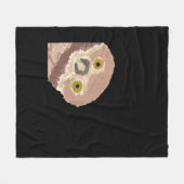 Peekabo Funny Design für Halloween Fleecedecke (Vorderseite (Horizontal))