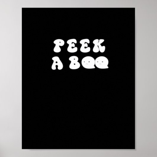 Peekabo Funny Halloween Poster (Vorne)