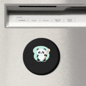 Peekabo Panda Magnet (In Situ (Geschirrspüler))