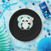 Peekabo Panda Pappteller (Party)