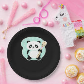 Peekabo Panda Pappteller (Party)