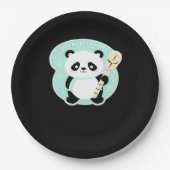 Peekabo Panda Pappteller (Vorderseite)