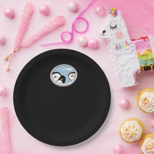 Peekabo Penguins Pappteller (Party)