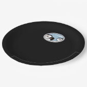 Peekabo Penguins Pappteller (Schrägansicht)