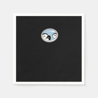 Peekabo Penguins Serviette