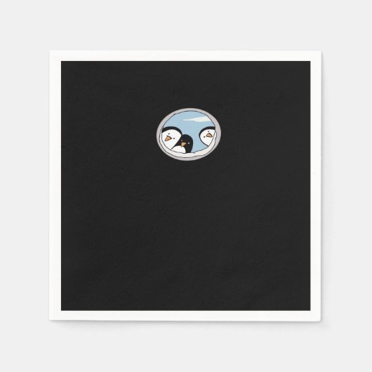 Peekabo Penguins Serviette (Vorderseite)