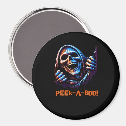 Peekabo Poltergeist Prankster Magnet (Vorderseite/Rückseite)