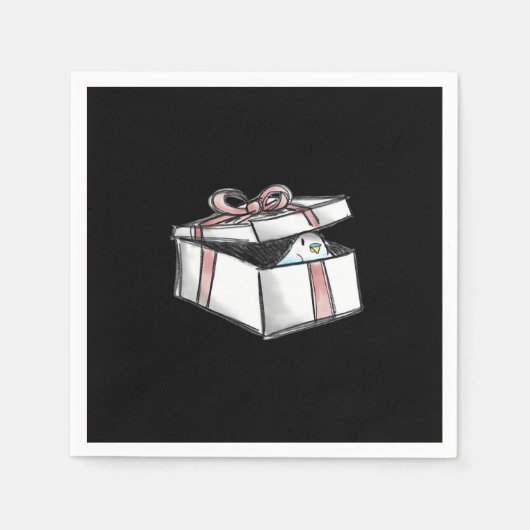 Peekabo Present Serviette (Vorderseite)