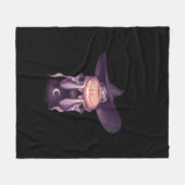 Peekabo Pumpkin Fleecedecke (Vorderseite (Horizontal))