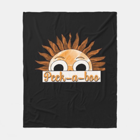 Peekabo Sunshine Fleecedecke (Vorderseite)