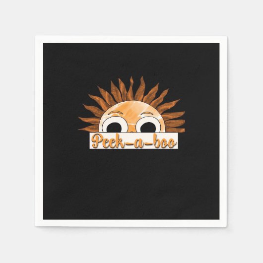 Peekabo Sunshine Serviette (Vorderseite)