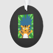 Peekabo Tiger Ornament (Vorderseite)