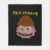 Peekabo Weird Man Fleecedecke (Vorderseite)