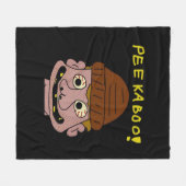 Peekabo Weird Man Fleecedecke (Vorderseite (Horizontal))