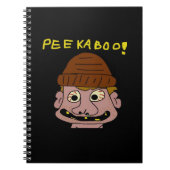 Peekabo Weird Man Notizblock (Vorderseite)
