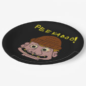 Peekabo Weird Man Pappteller (Schrägansicht)